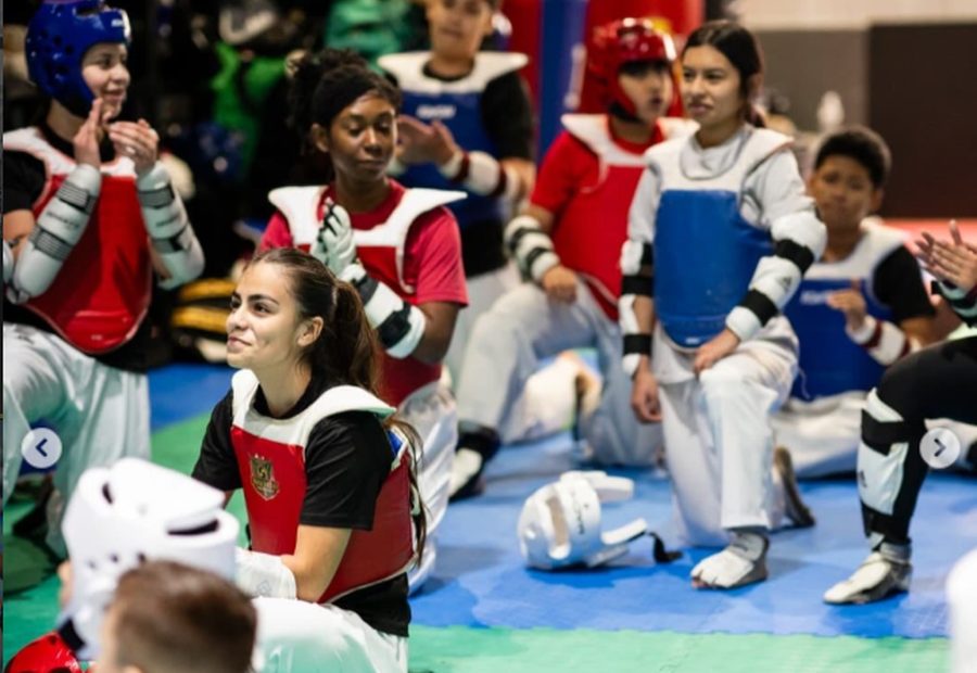 Clase de Taekwondo en el dojo
